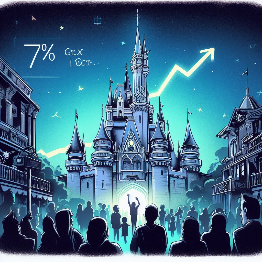 Disney shares rose 7% on strong quarterly profits and the prospect of cost savings